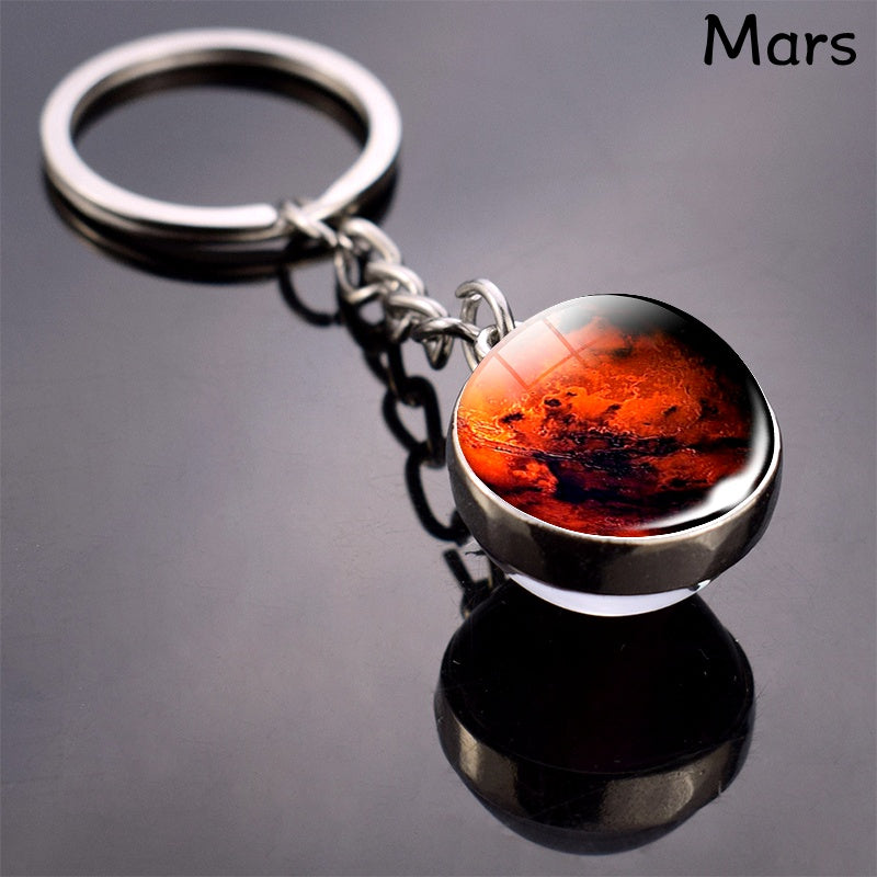 Solar System Eight Planets Keychain
