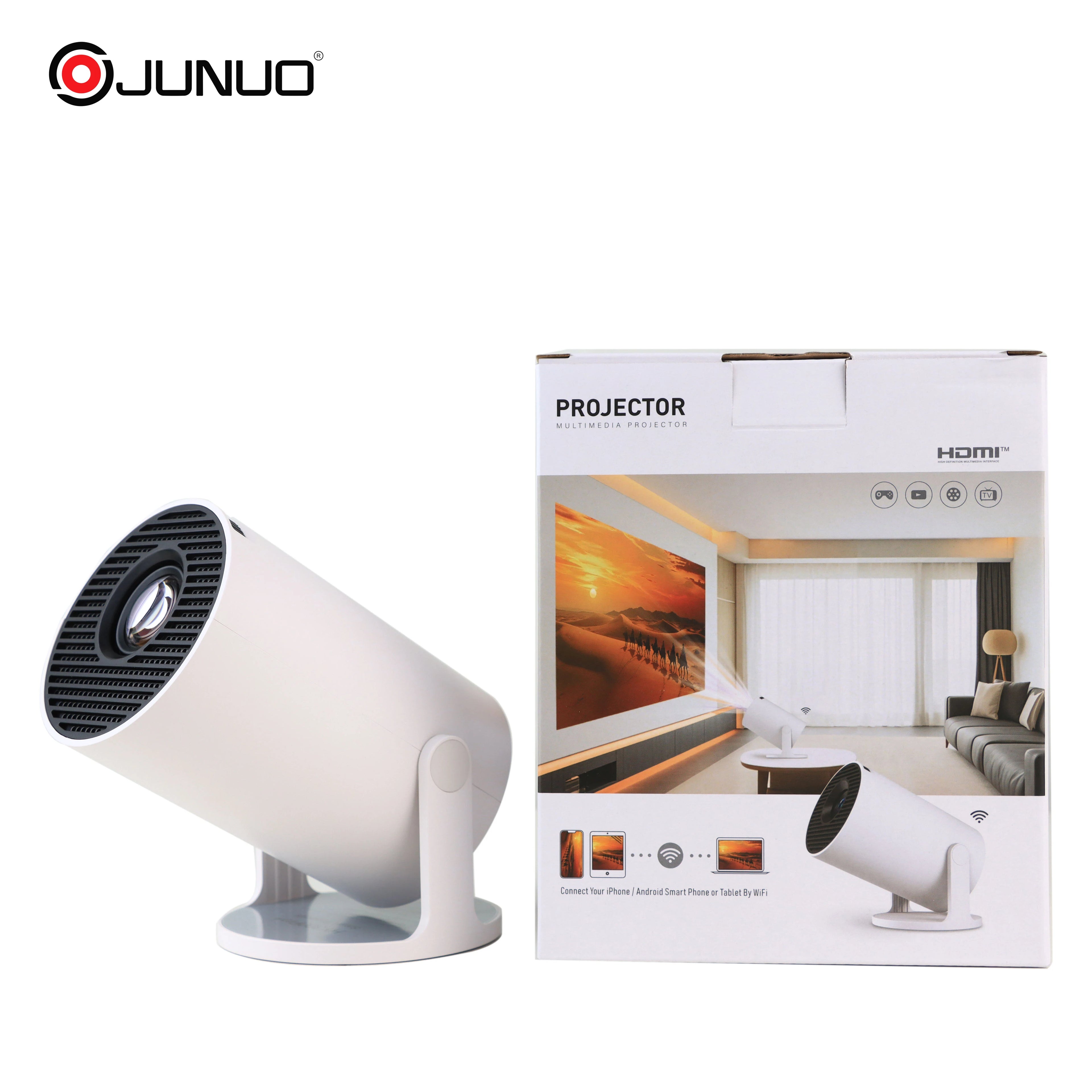 Factory-direct HY300Pro+ Home Theater Mini Smart Android Projector Allwinner H726 Android 14 LED 720P170 ANSI Lumens projectors