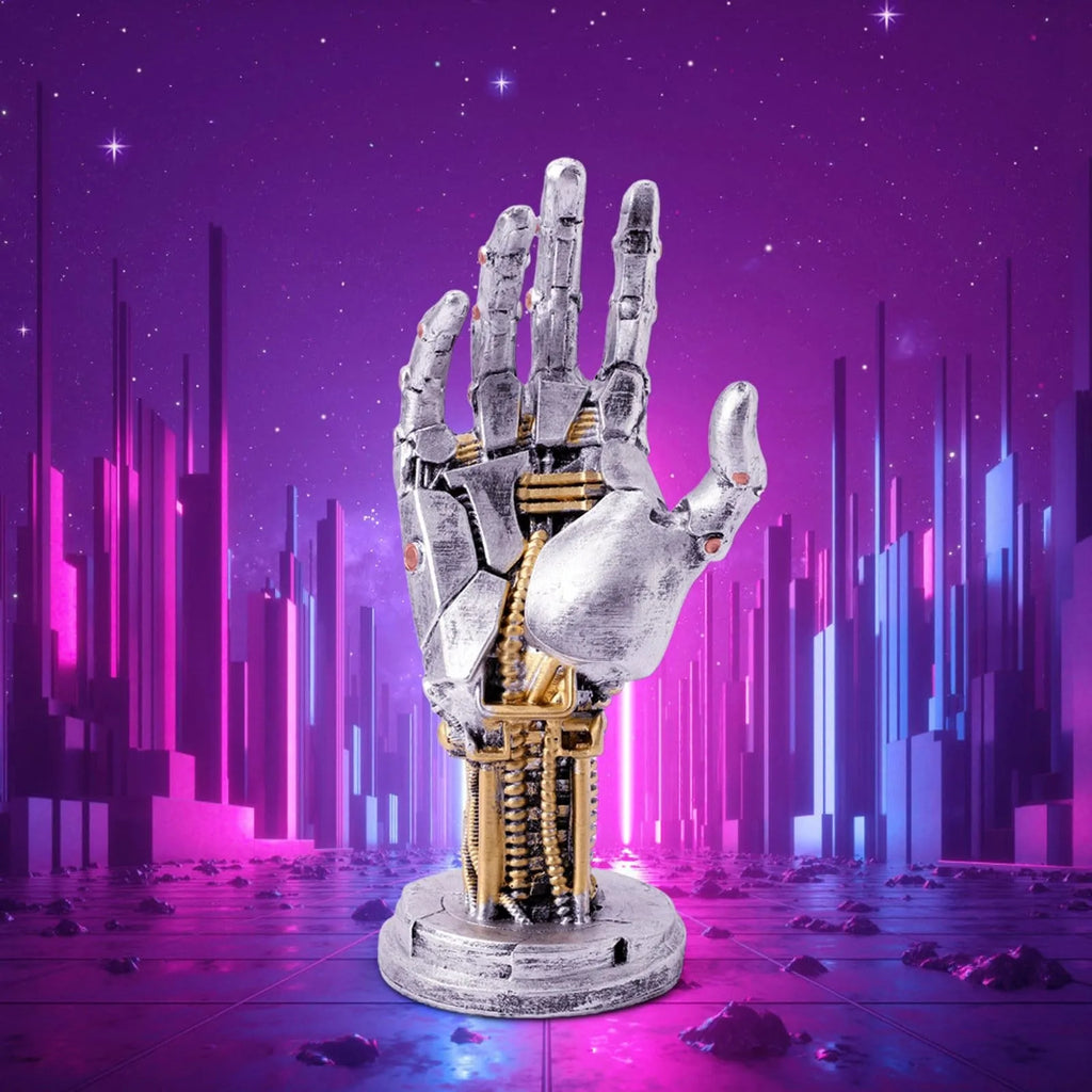 Futuristic Cyberpunk Robot Hand Ornaments Creative Desktop Decoration Ornament Home Decor Craft Gifts Technology Decorations