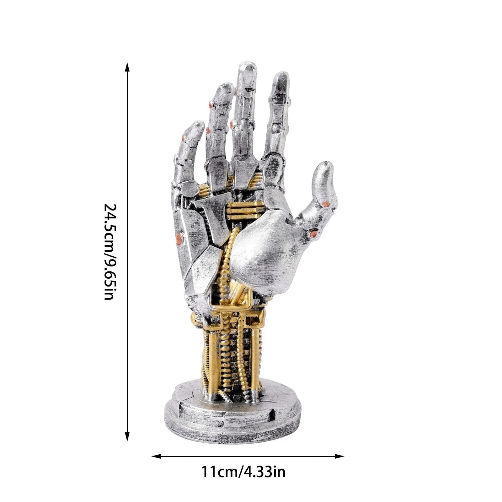 Futuristic Cyberpunk Robot Hand Ornaments Creative Desktop Decoration Ornament Home Decor Craft Gifts Technology Decorations