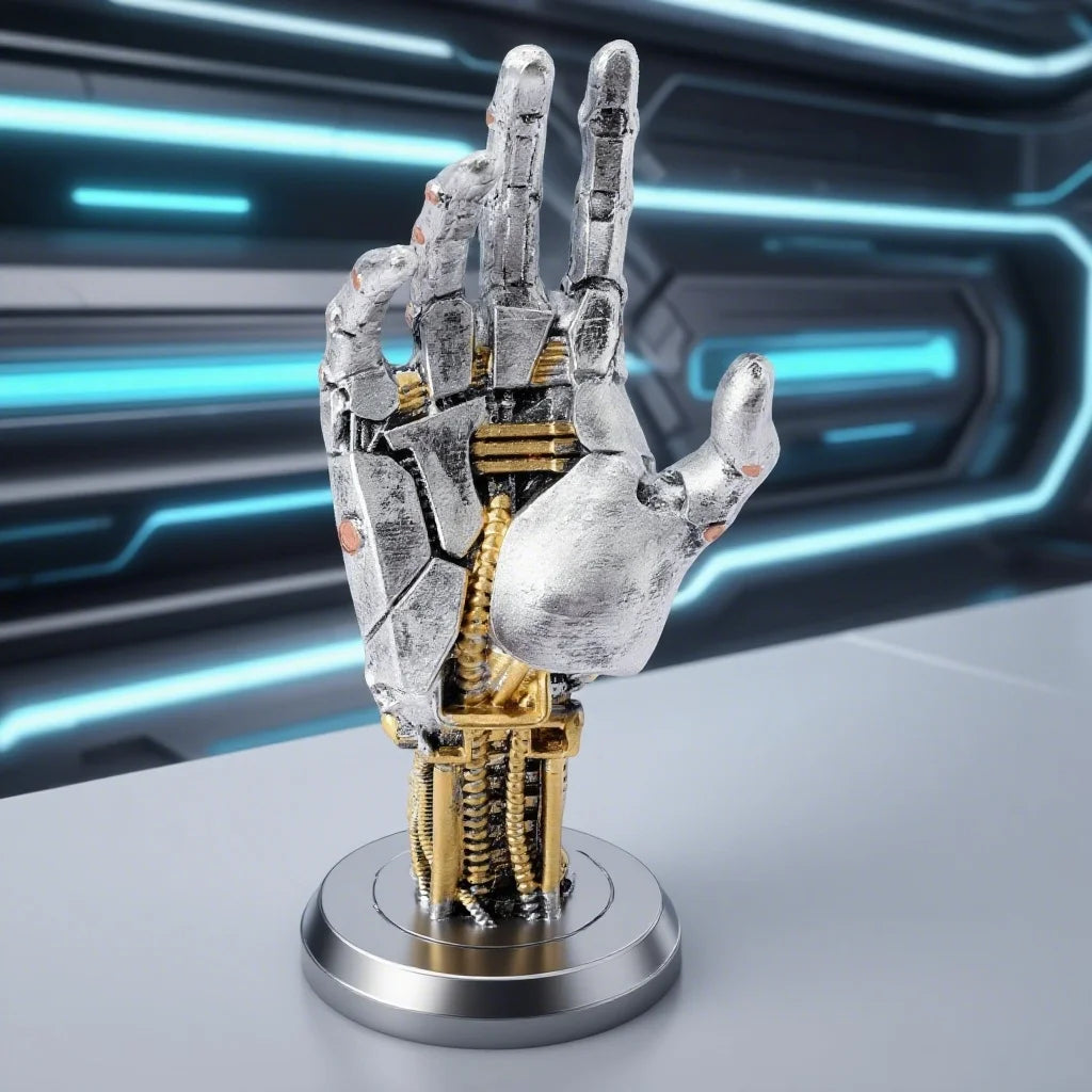 Futuristic Cyberpunk Robot Hand Ornaments Creative Desktop Decoration Ornament Home Decor Craft Gifts Technology Decorations