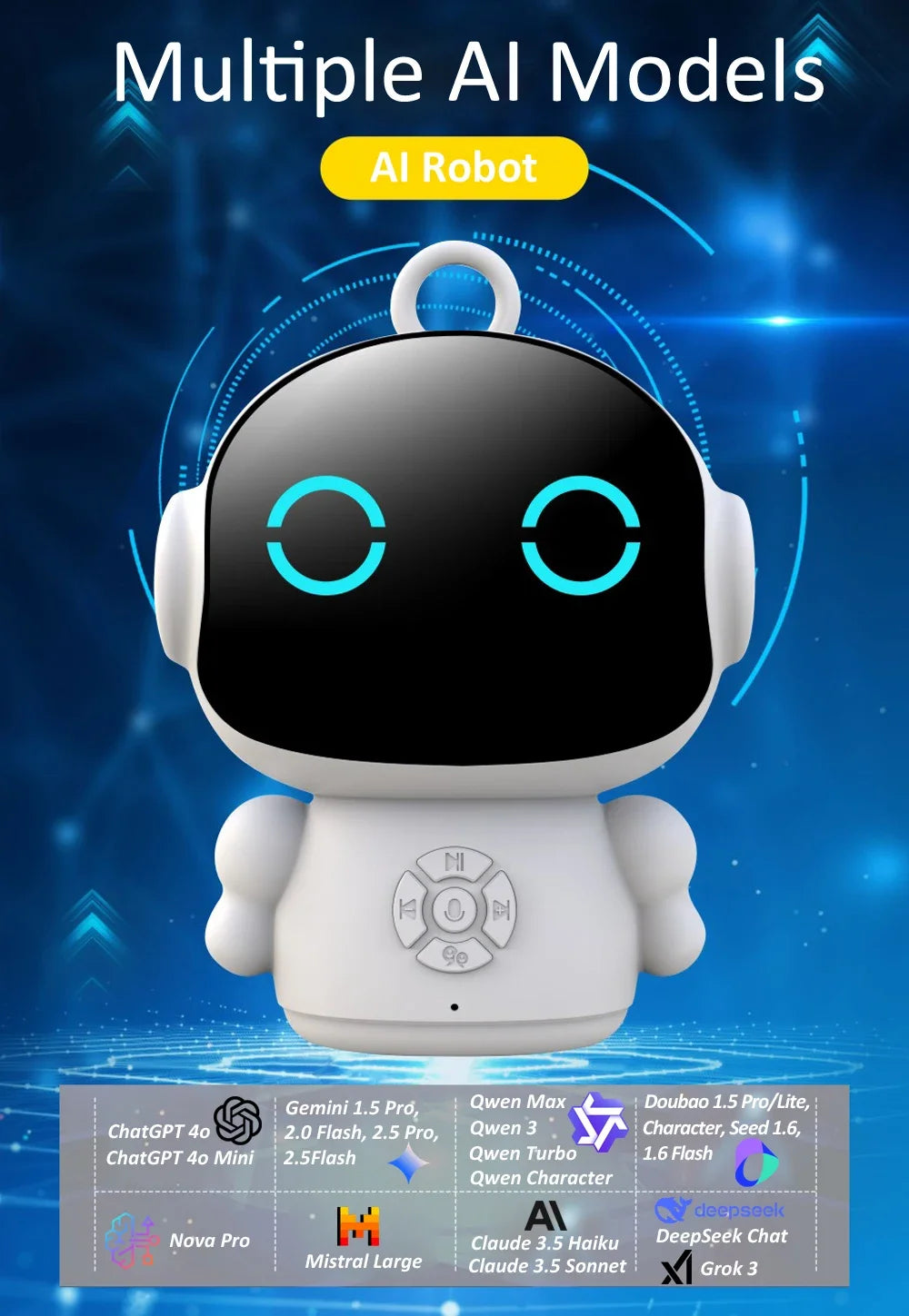Tuya Smart Life AI Voice Recognition Robot Early Education Toys for Kids Speech Interactive Telling Stories Companion Chatbot