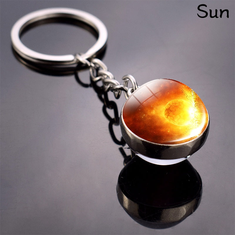Solar System Eight Planets Keychain
